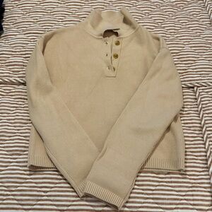 Mango MNG Light Tan Knit Sweater